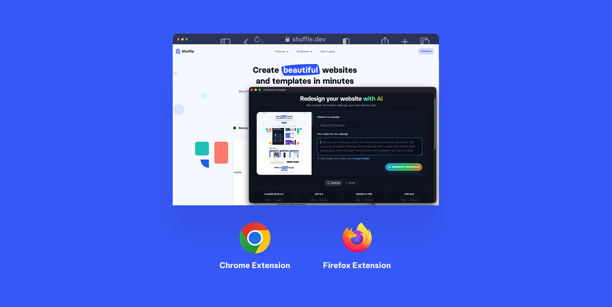 Browser extensions for Shuffle