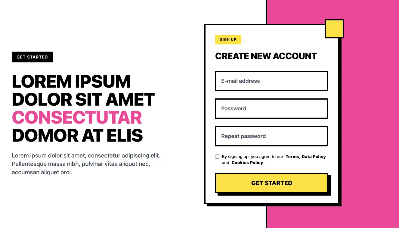 Sign in / Sign up component #2