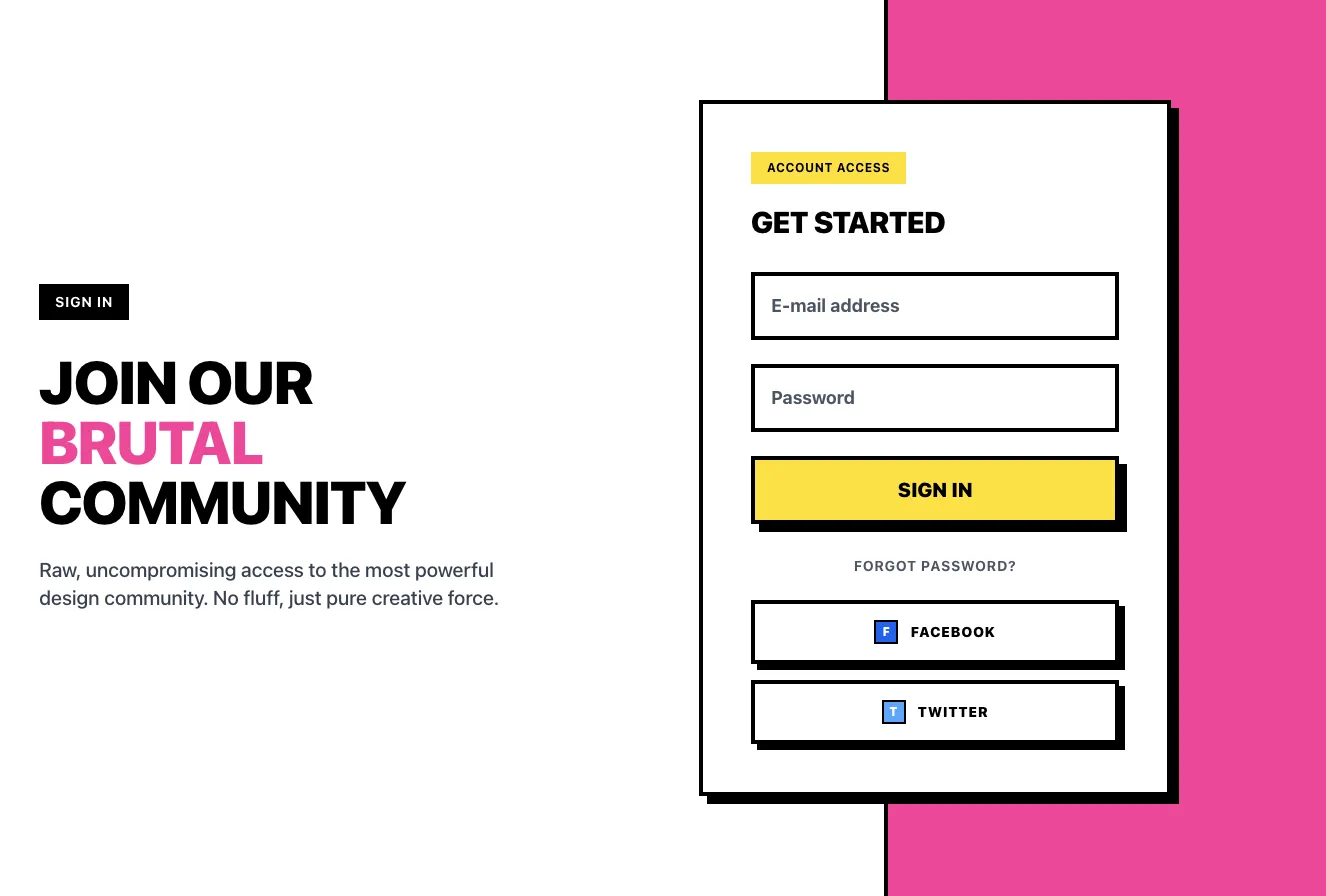 Sign in / Sign up component #5