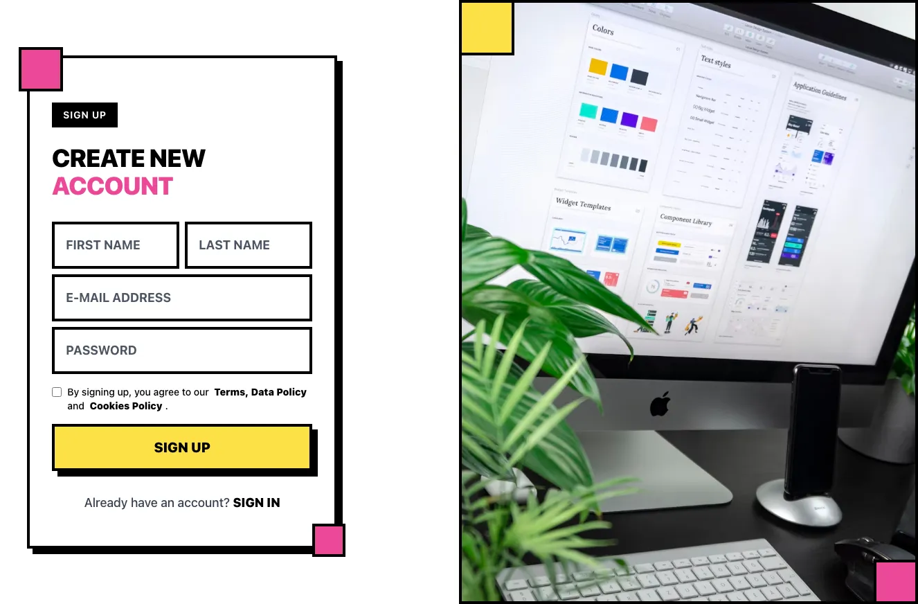 Sign in / Sign up component #8