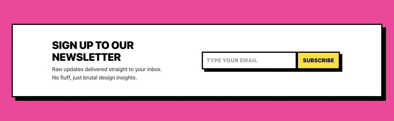 Newsletter component #3