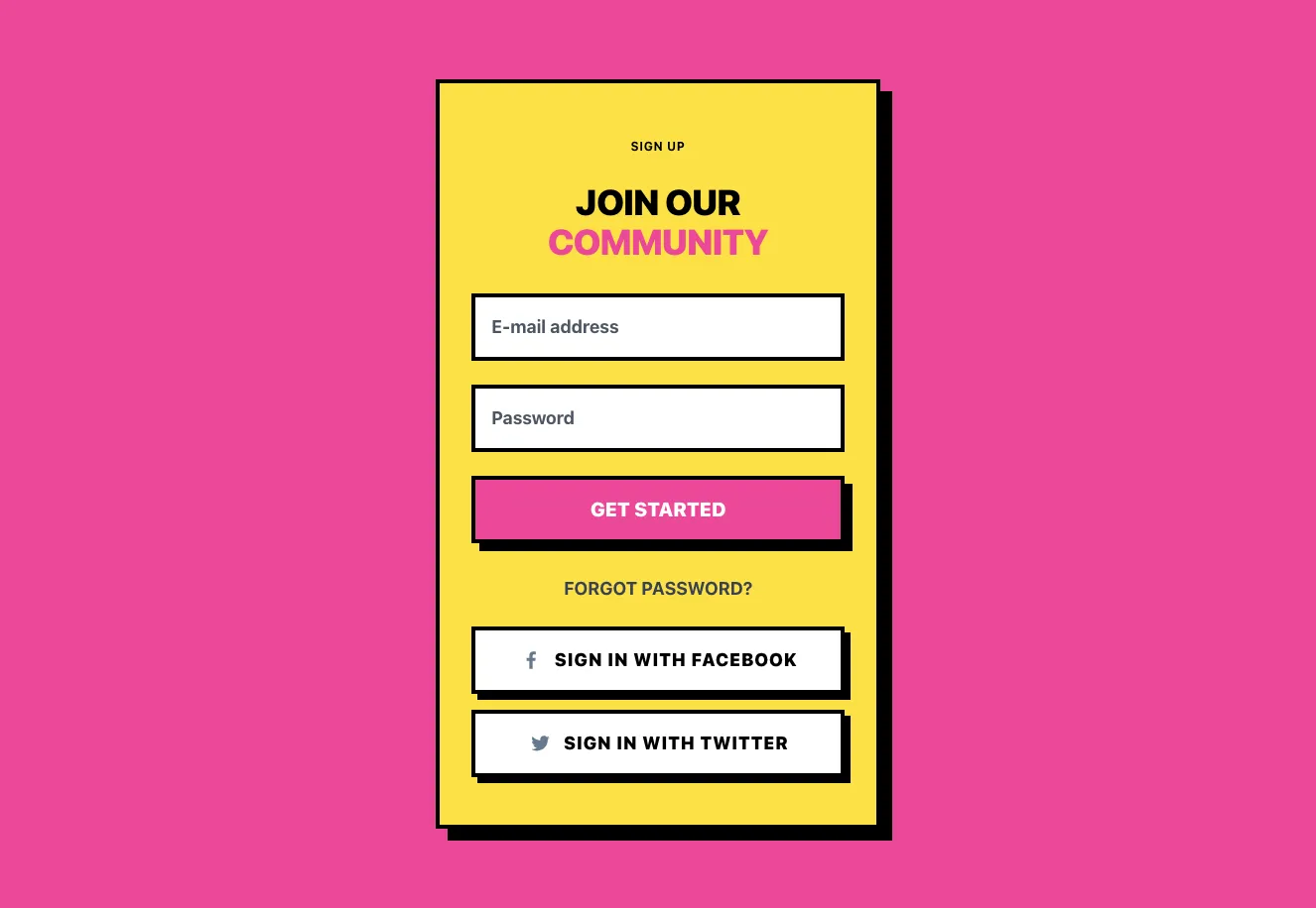 Sign in / Sign up component #18