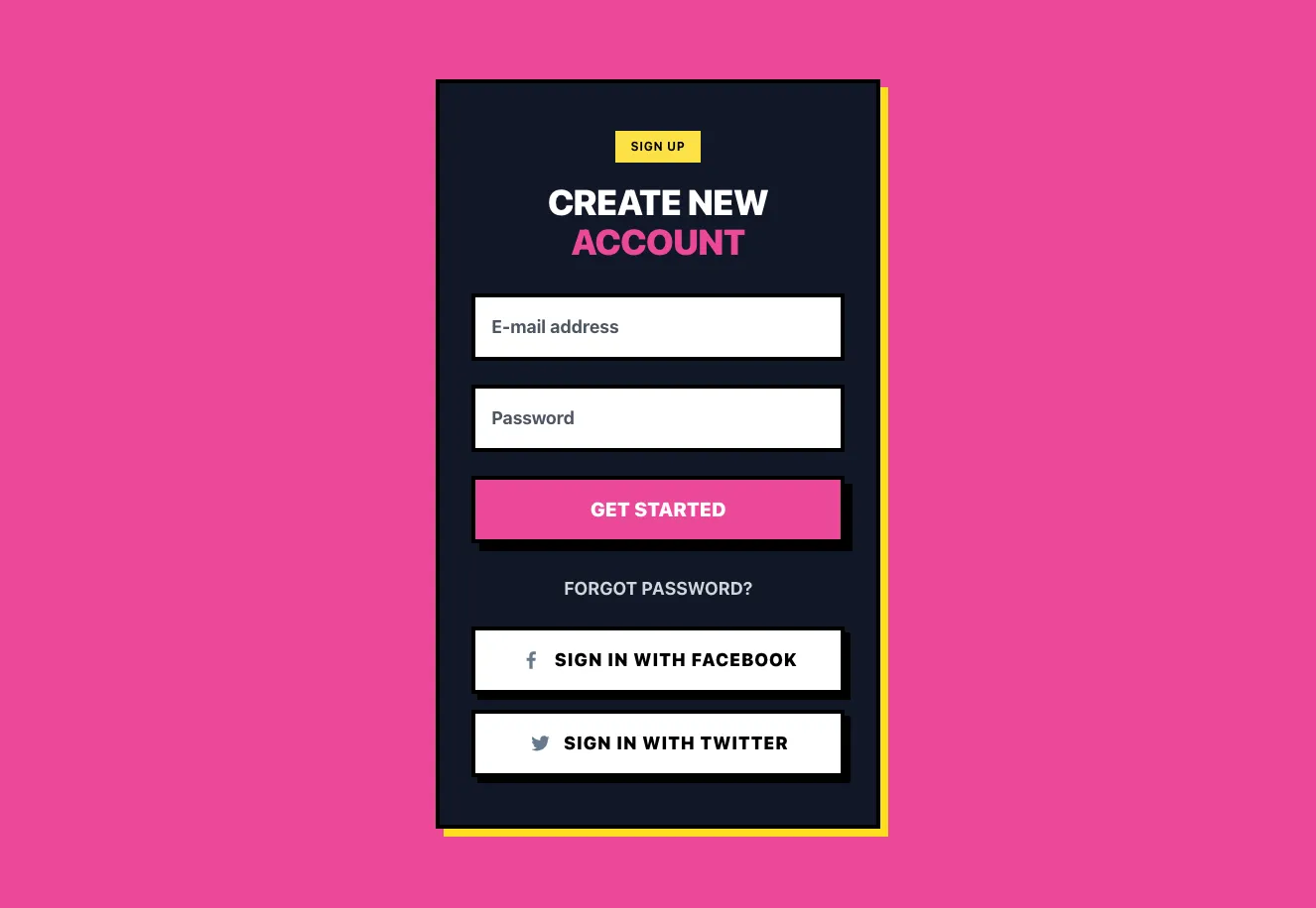 Sign in / Sign up component #22