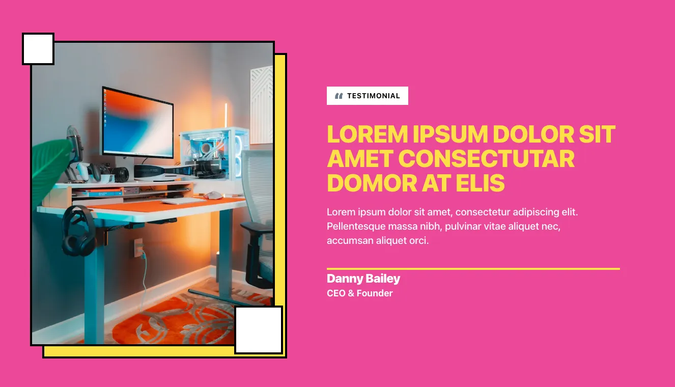 Testimonials component #2