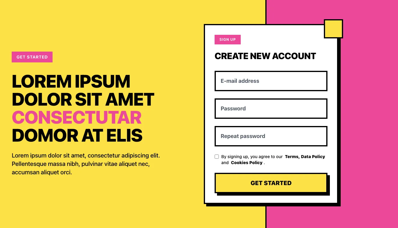 Sign in / Sign up component #3