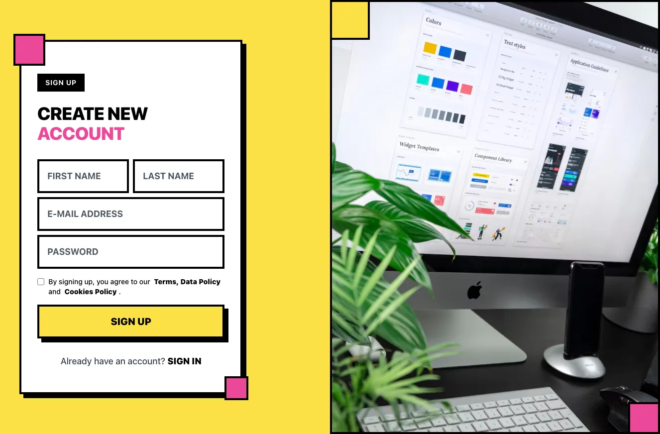 Sign in / Sign up component #7