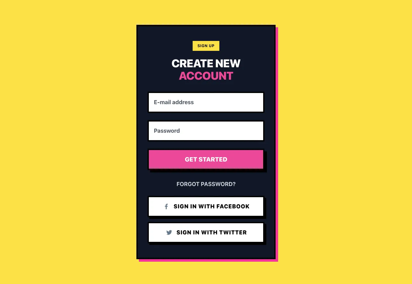 Sign in / Sign up component #24