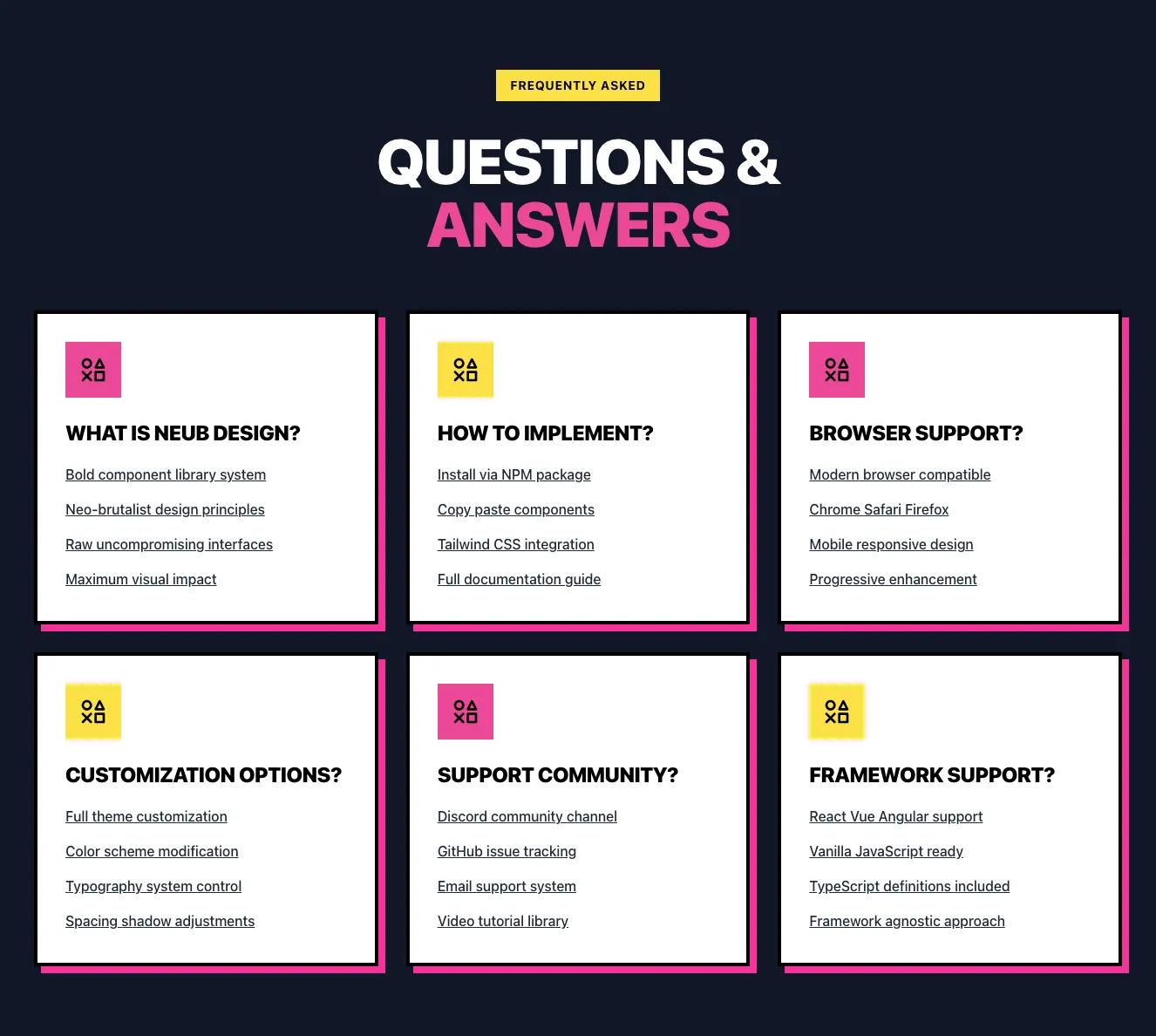Dark faq component #2