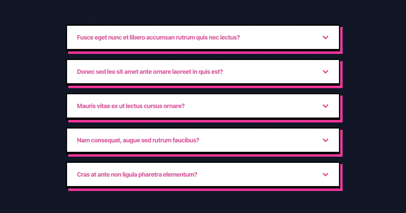 Dark faq component #3