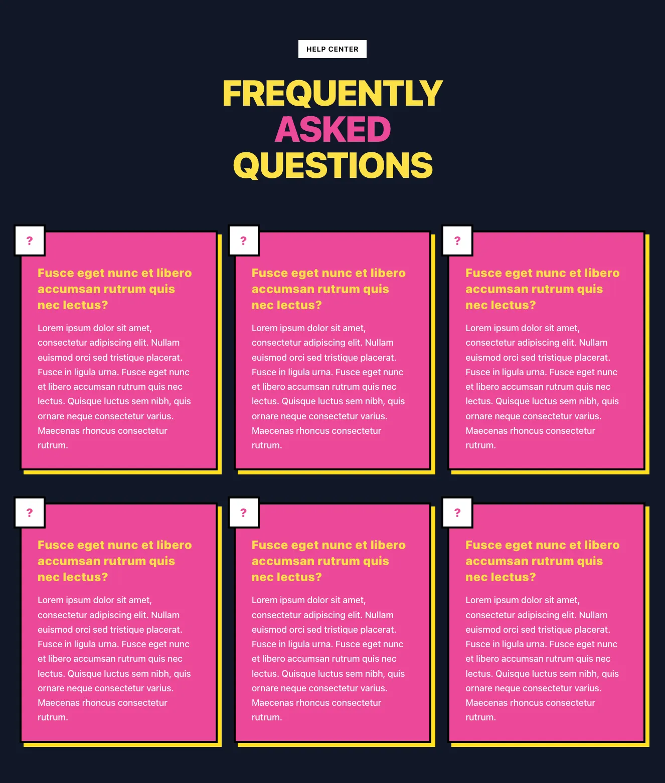 Dark faq component #4