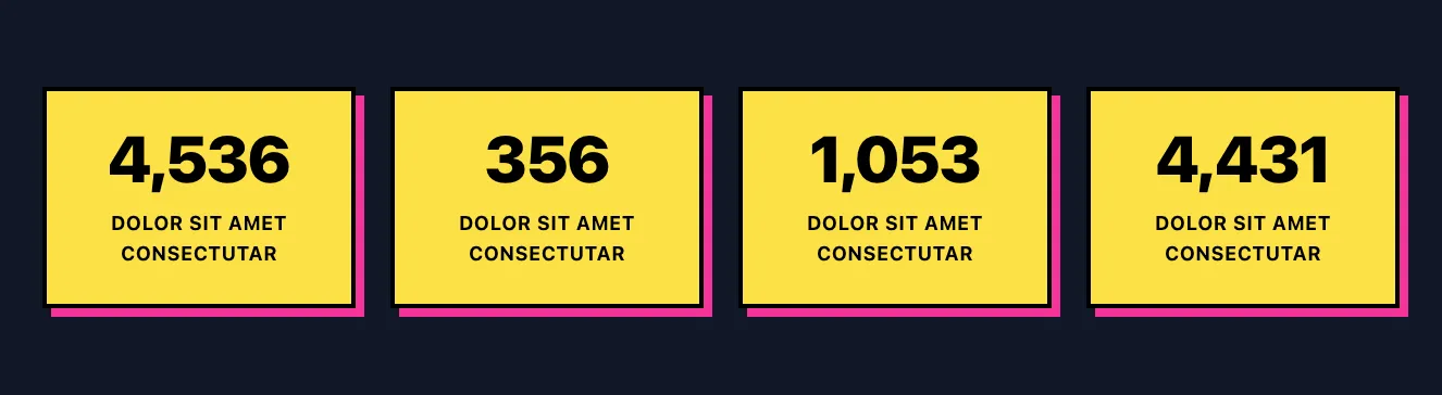 Dark stats component #3