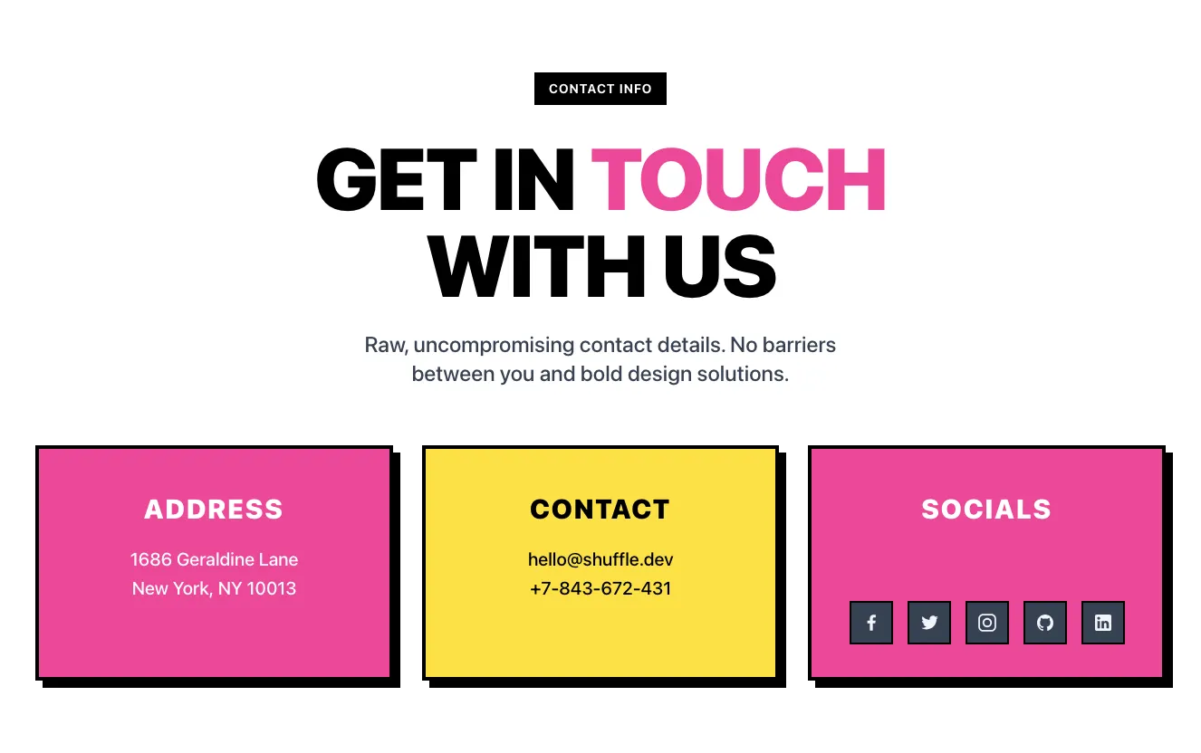 Contacts component #5