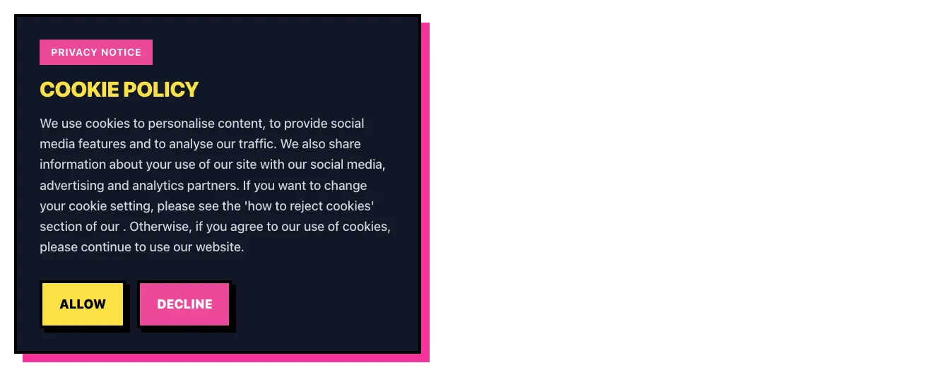 Cookies component #4