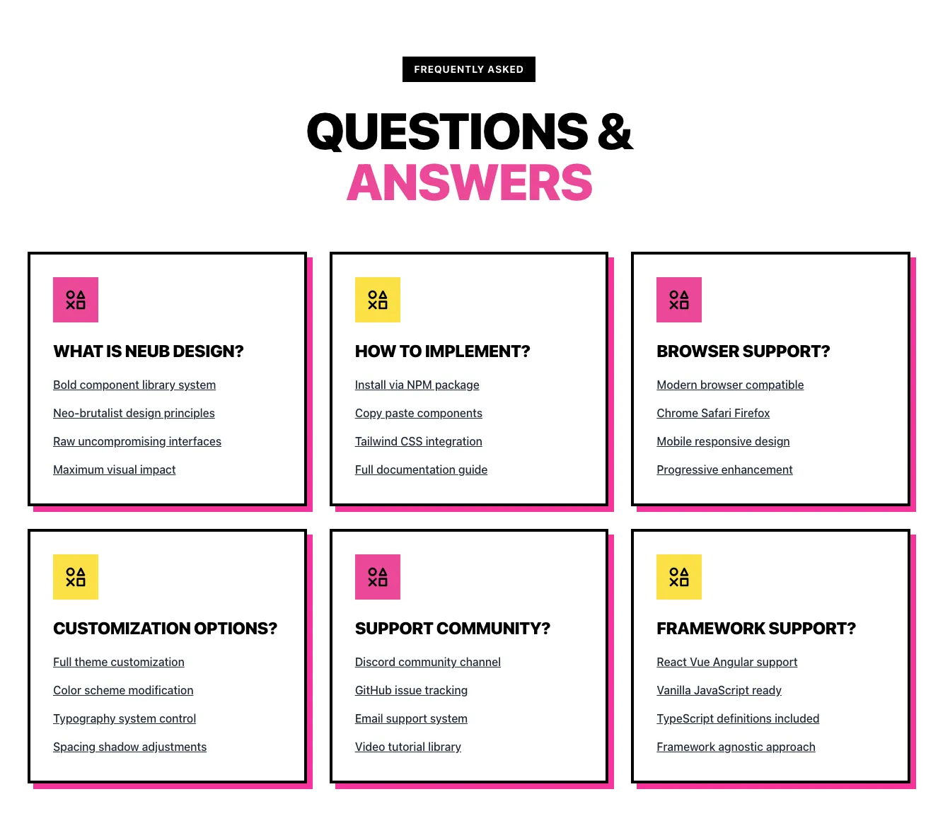 FAQ component #2