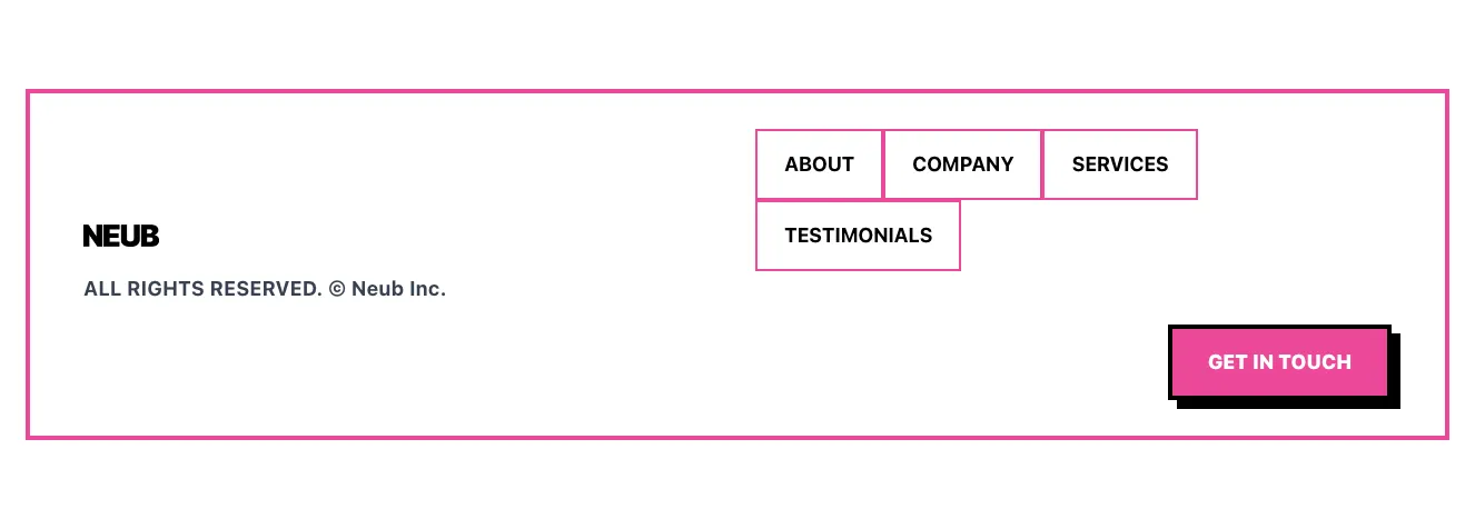 Footers component #4