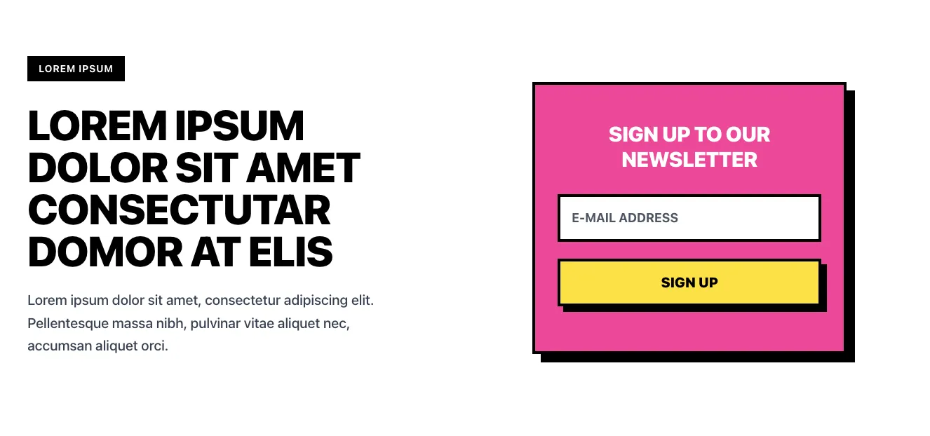 Newsletter component #3