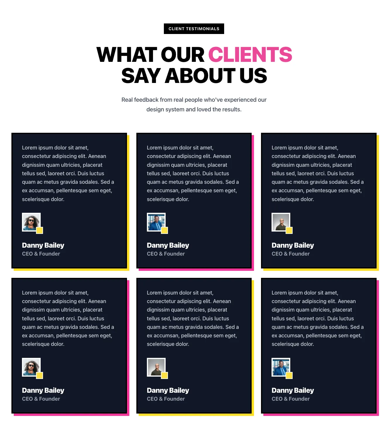 Testimonials component #4