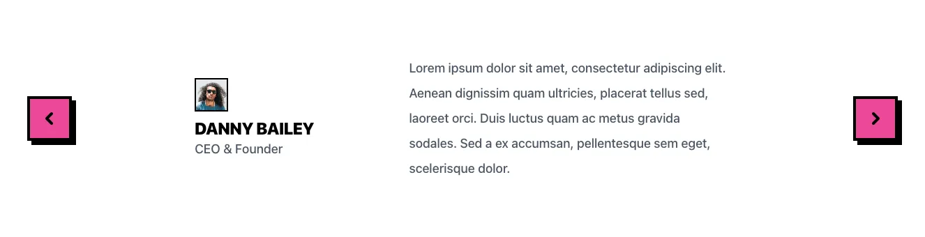 Testimonials component #5