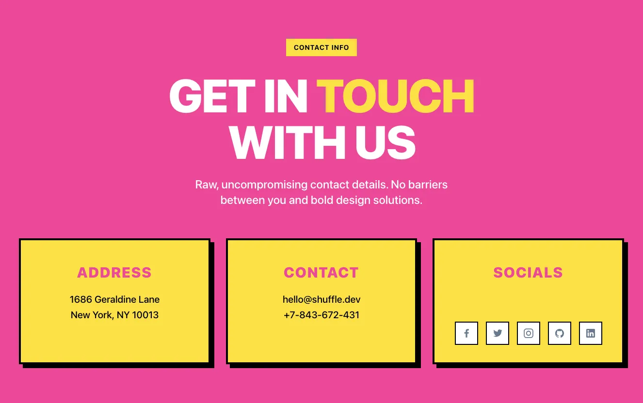 Pink contact component #5