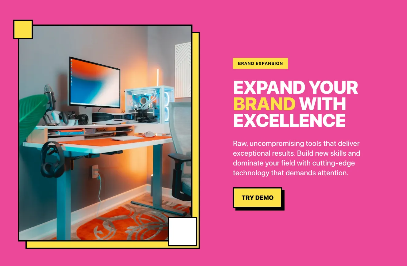 Pink cta component #5