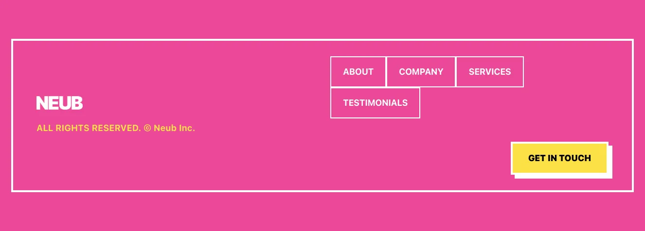 Footers component #7