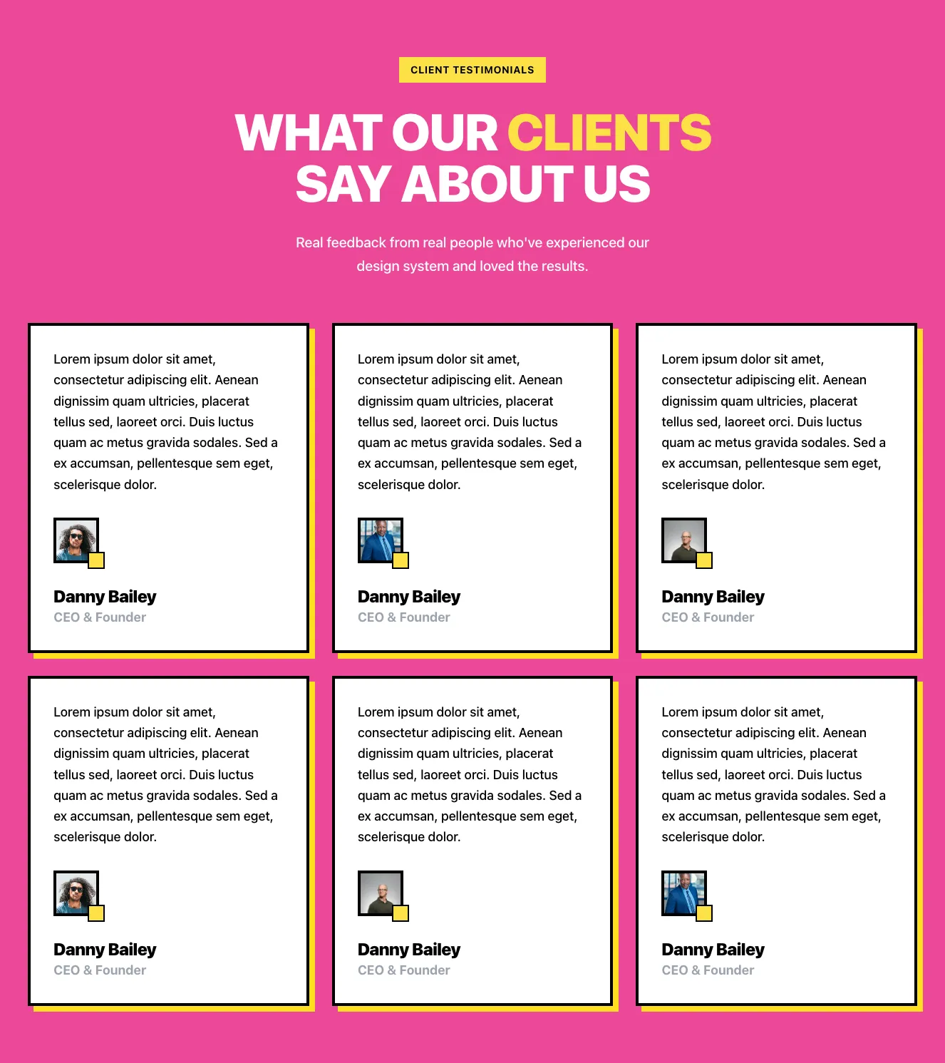 Testimonials component #7