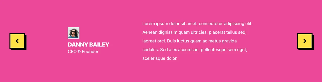 Testimonials component #9