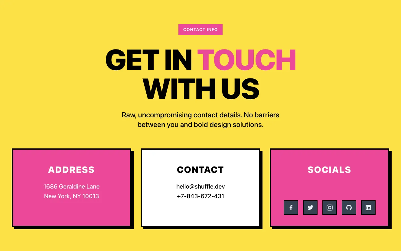 Yellow contact component #5