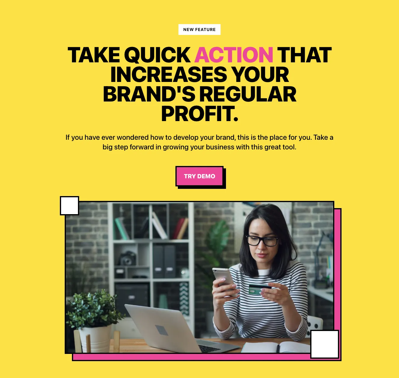 Yellow cta component #2