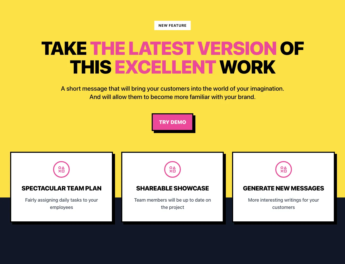Yellow cta component #3