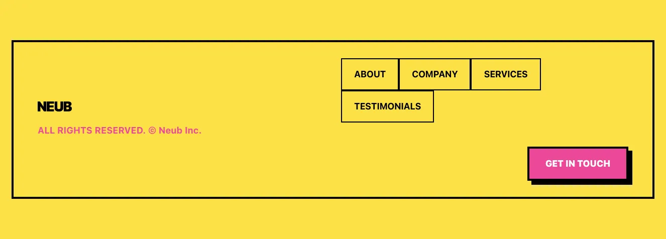Footers component #8
