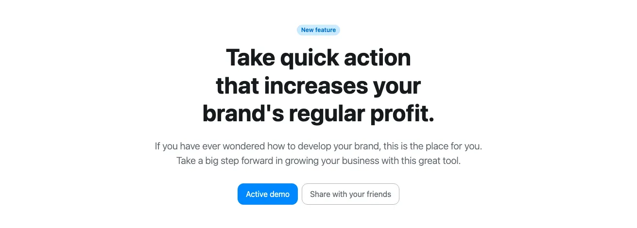 Call to action component in Bootstrap-6