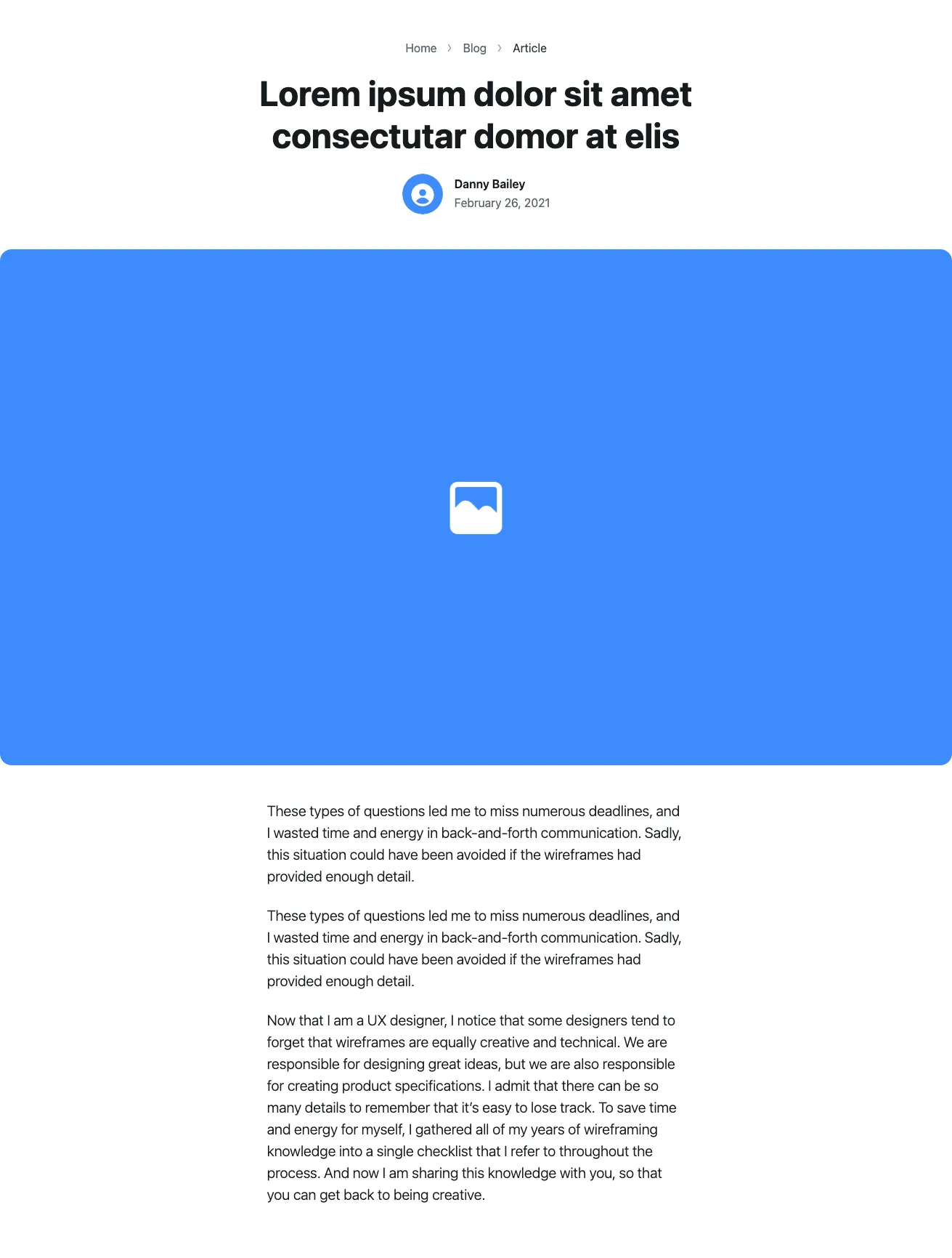 Content component in Bootstrap-6