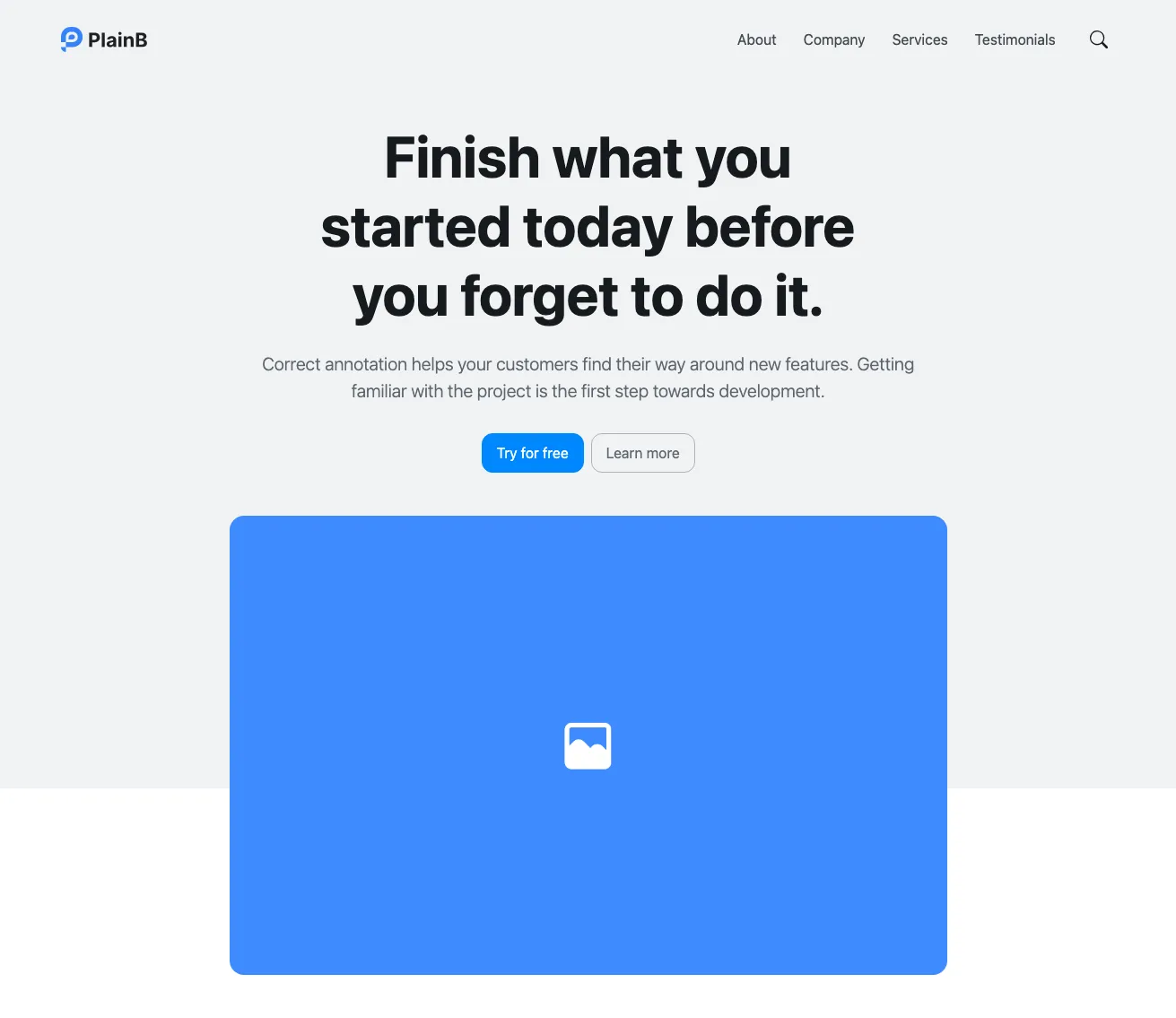 Hero section component in Bootstrap-6