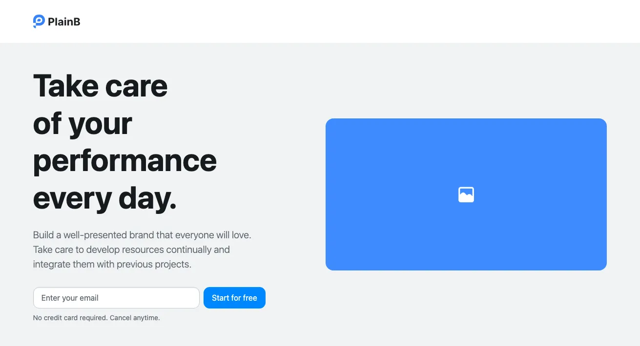 Hero section component in Bootstrap-6
