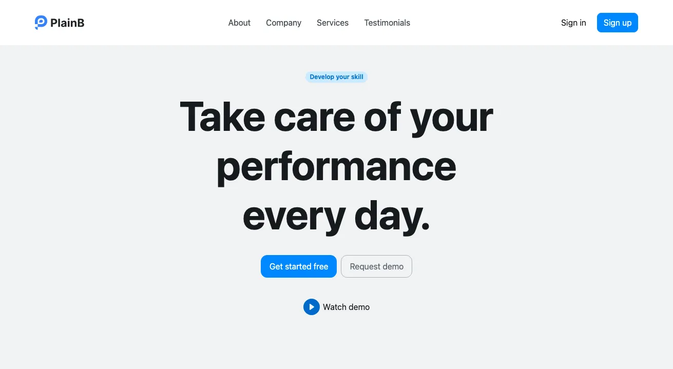 Hero section component in Bootstrap-6