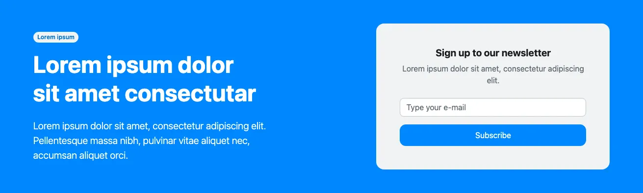 Newsletter component #3
