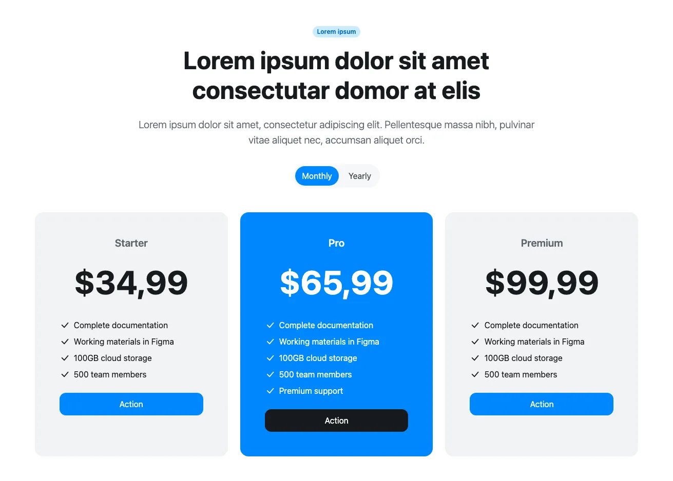 Pricing Component