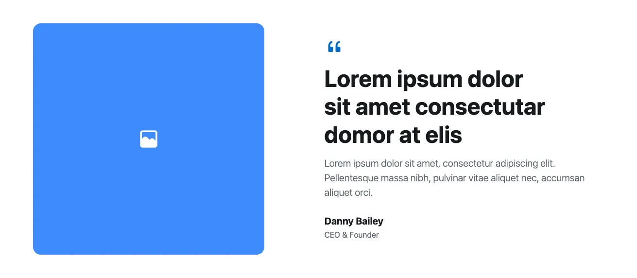 Testimonials component in Bootstrap-6