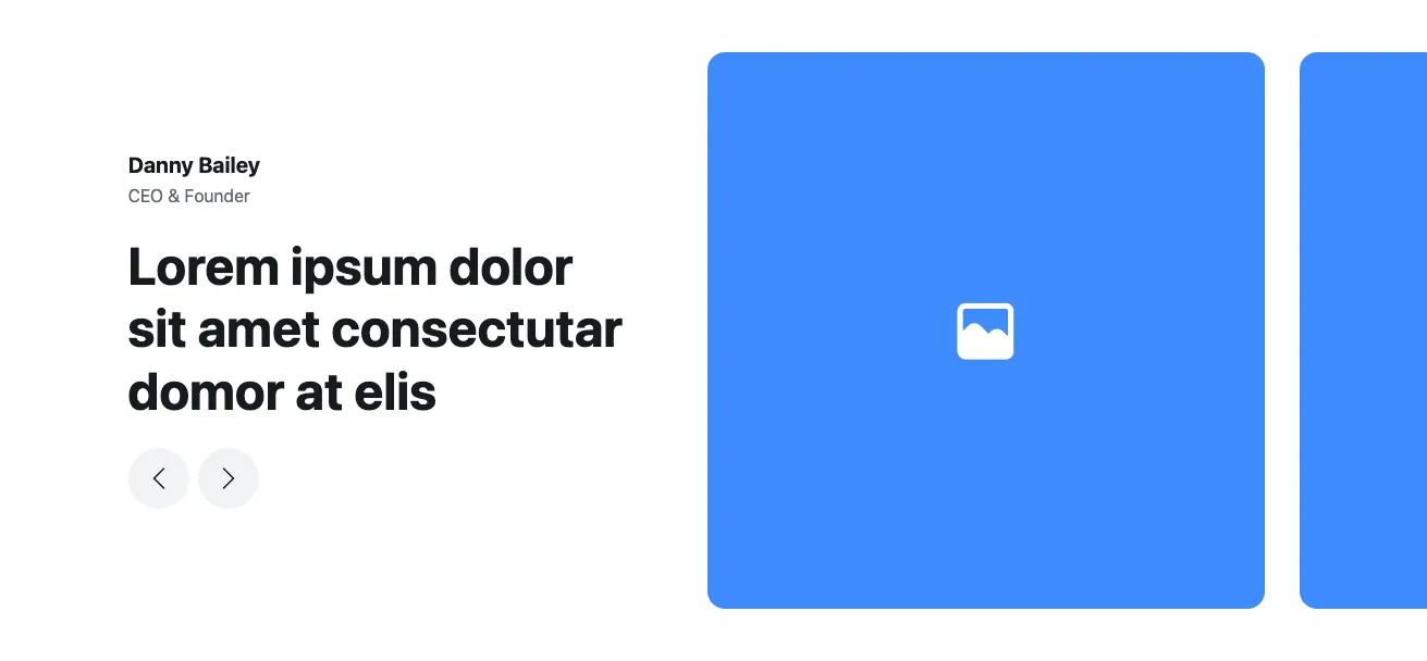 Testimonials component #2