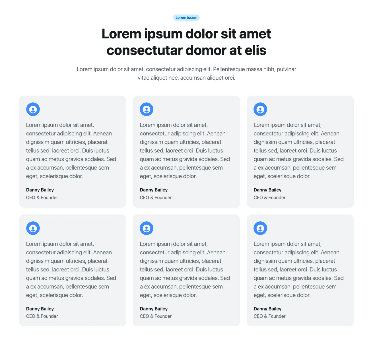 Testimonials component #4