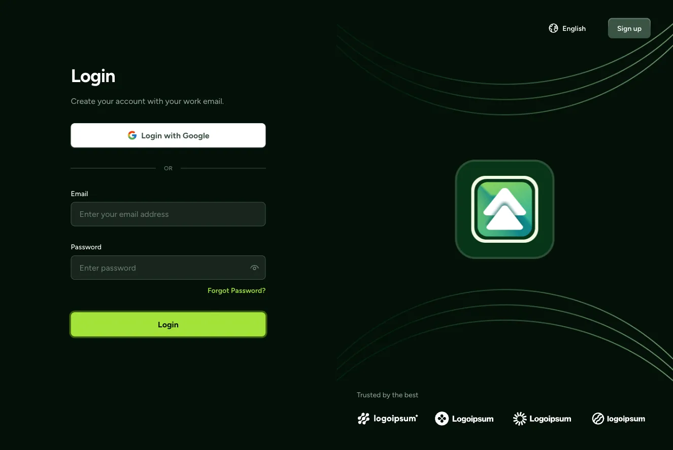 Sign in / Sign up component #34