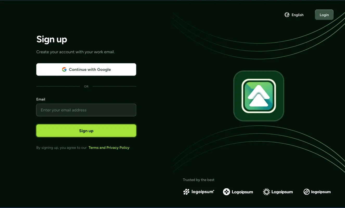 Sign in / Sign up component #32
