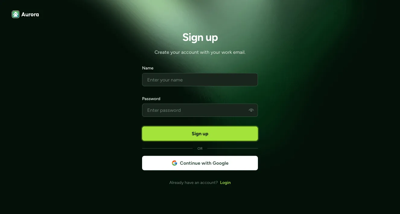 Sign in / Sign up component #43
