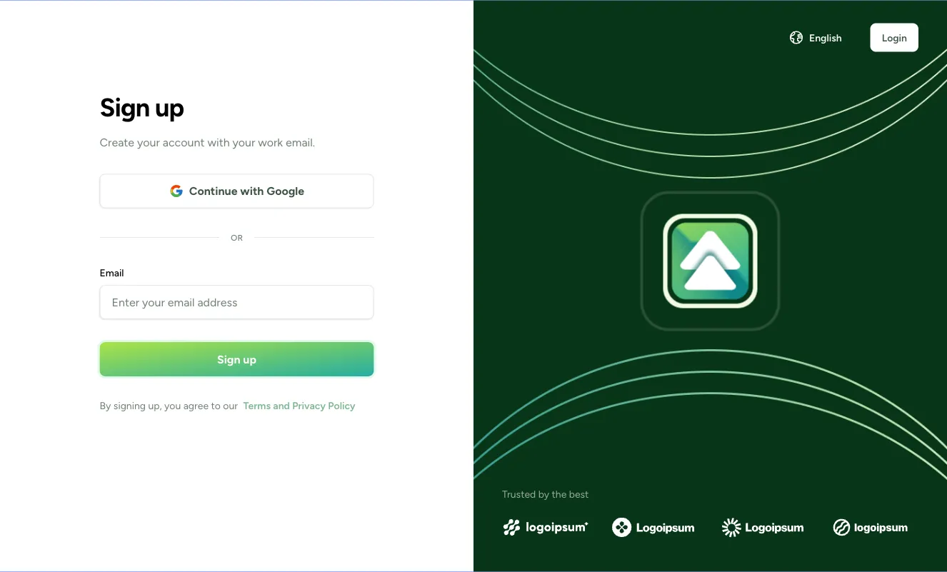 Sign in / Sign up component #39
