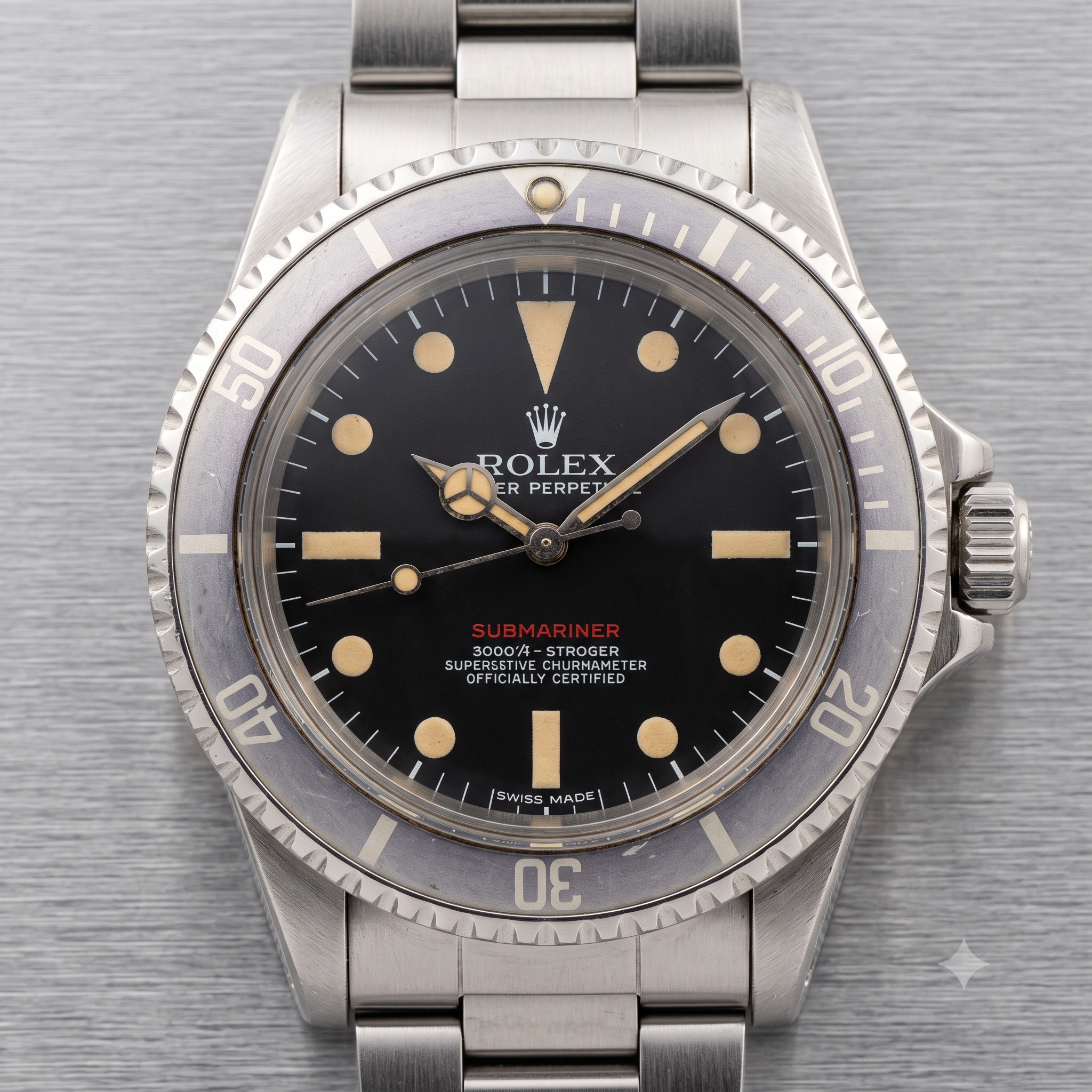 Vintage Rolex Submariner Date with rare red dial reference authenticated in Guwahati