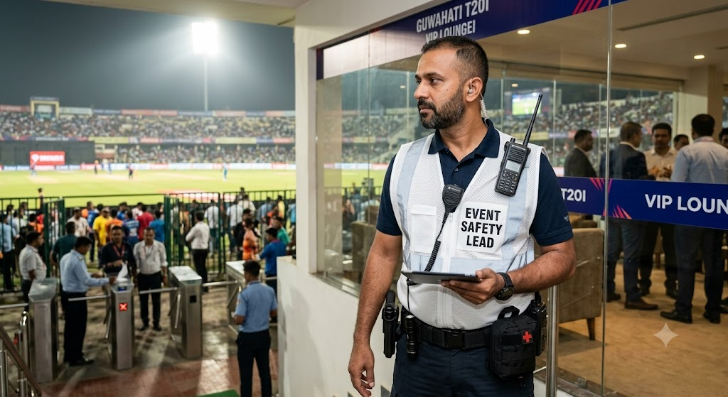 International stadium VIP hospitality zone access control screening and accreditation cordon