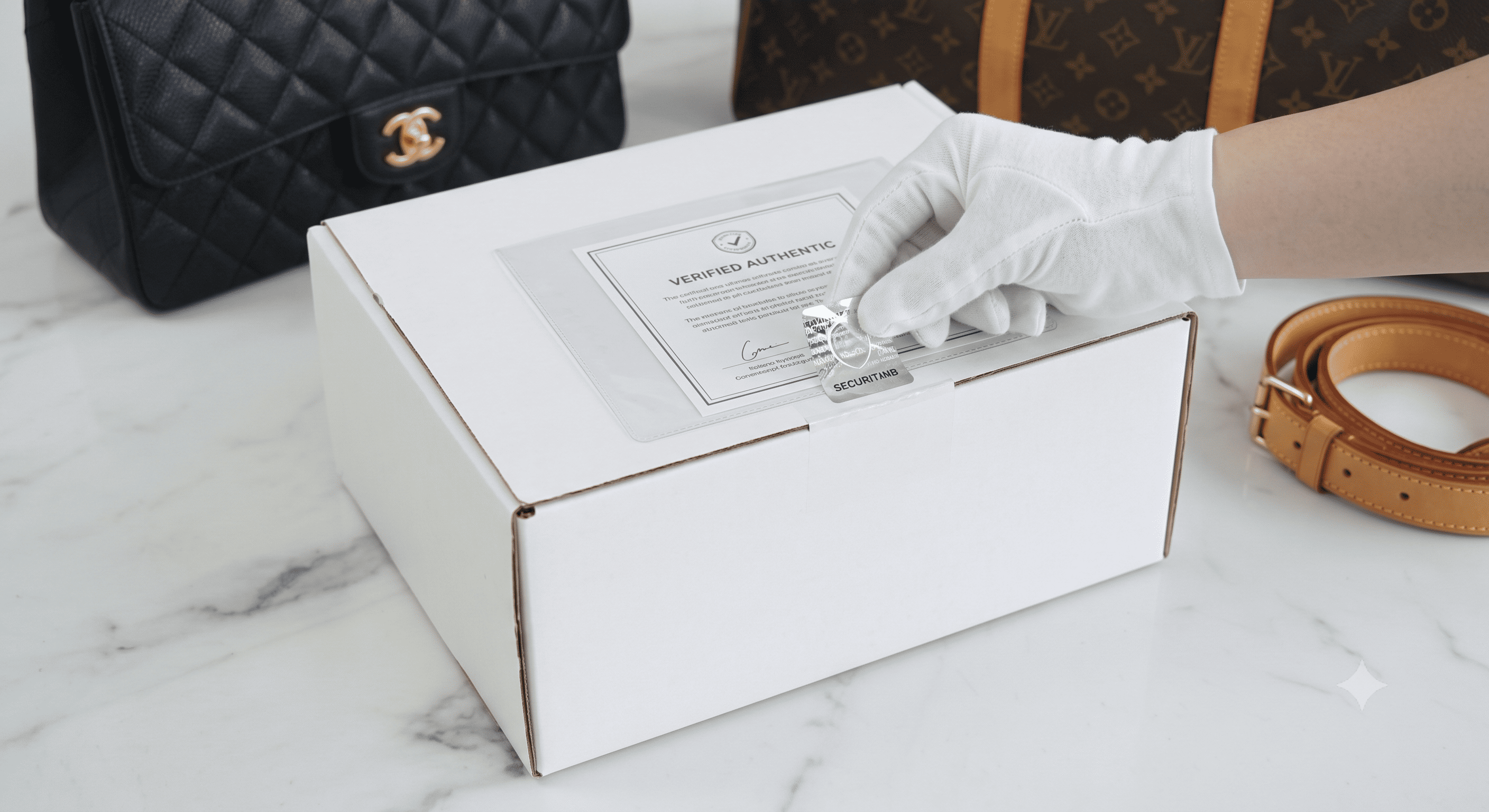 Schmickup sealed authentication guarantee
