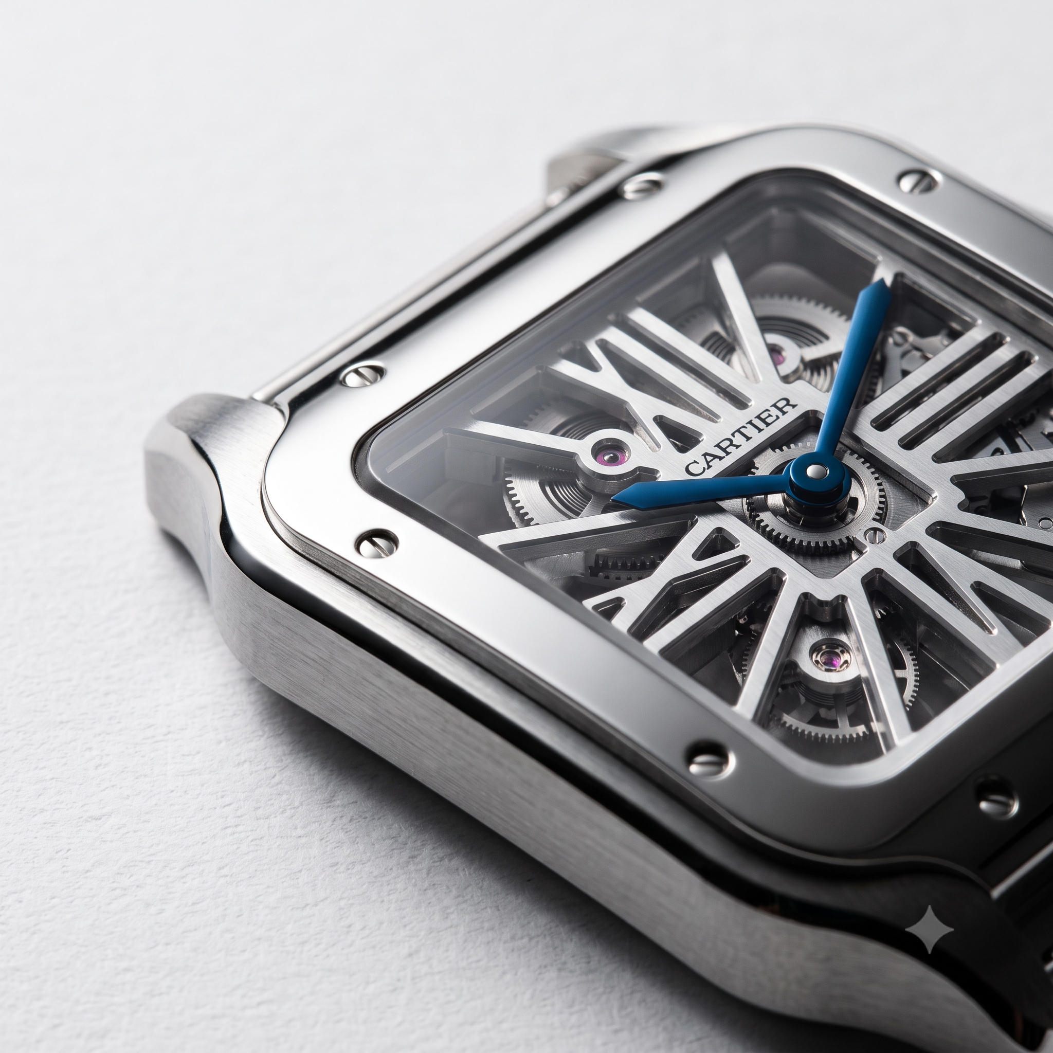 Cartier Santos-Dumont Skeleton micro-rotor luxury timepiece