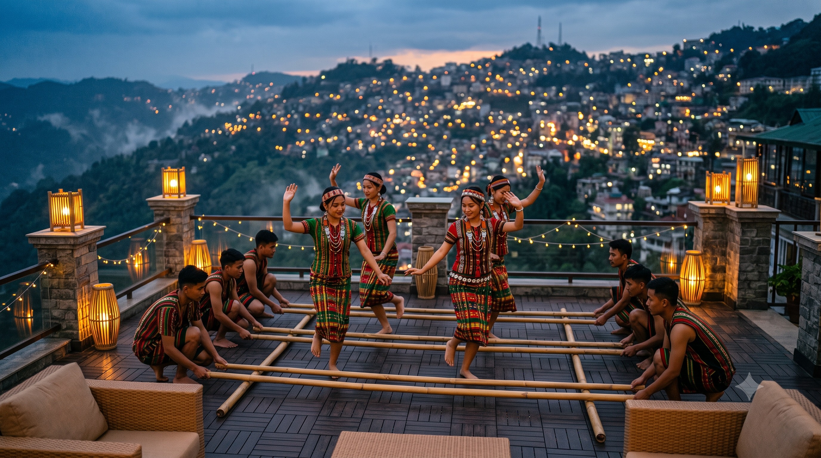 Private Cheraw bamboo dance performance in Aizawl